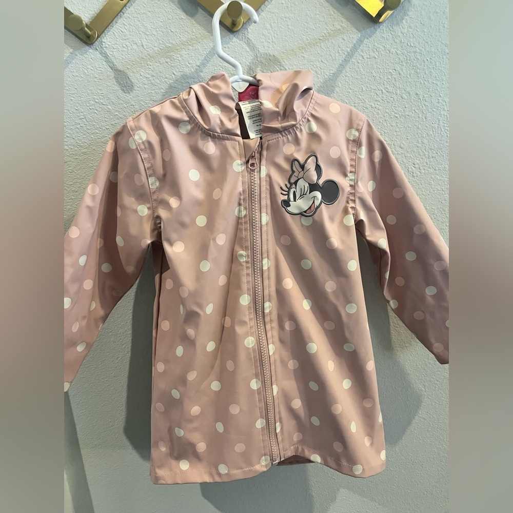 Minnie Mouse Hooded Raincoat / size 4T